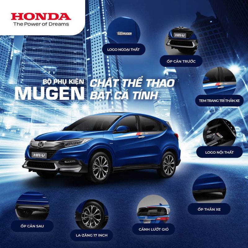 DUY NHẤT 1 CHIẾC HR-V ĐƯỢC TẶNG BỘ PHỤ KIỆN MUGEN TRỊ GIÁ 80TR